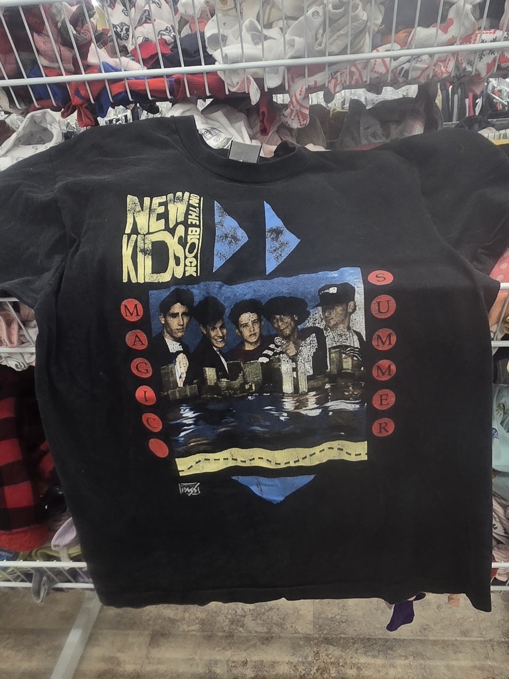 Vintage New Kids On The Block Backstage Pass Shirt